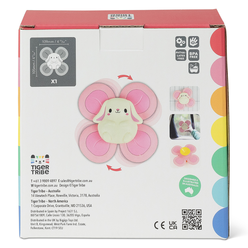 Sensory Bunny Spinner Pink