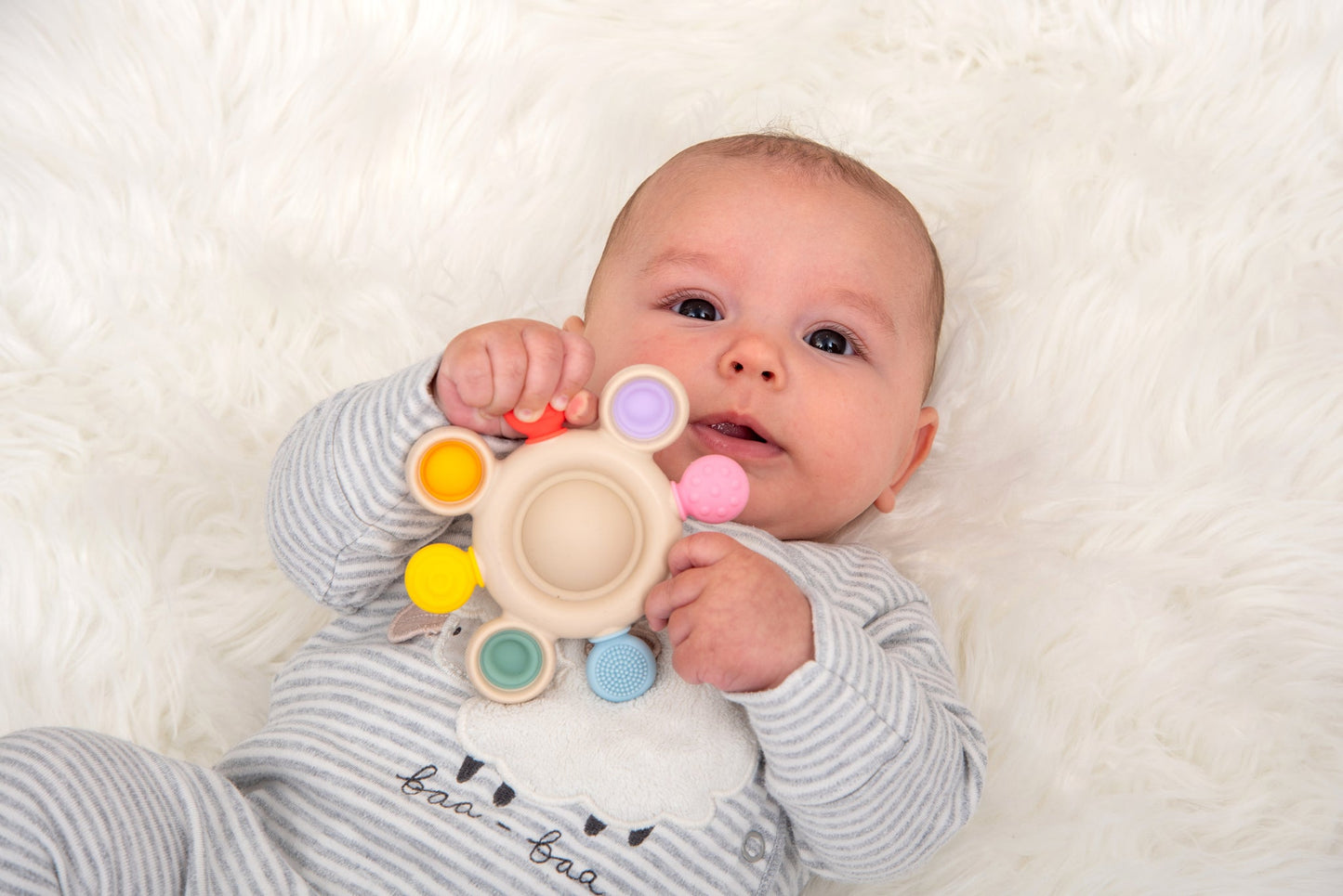 Silisoft Pop Teether Rainbow