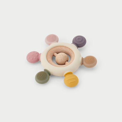 Silisoft Rattle Teether Earth