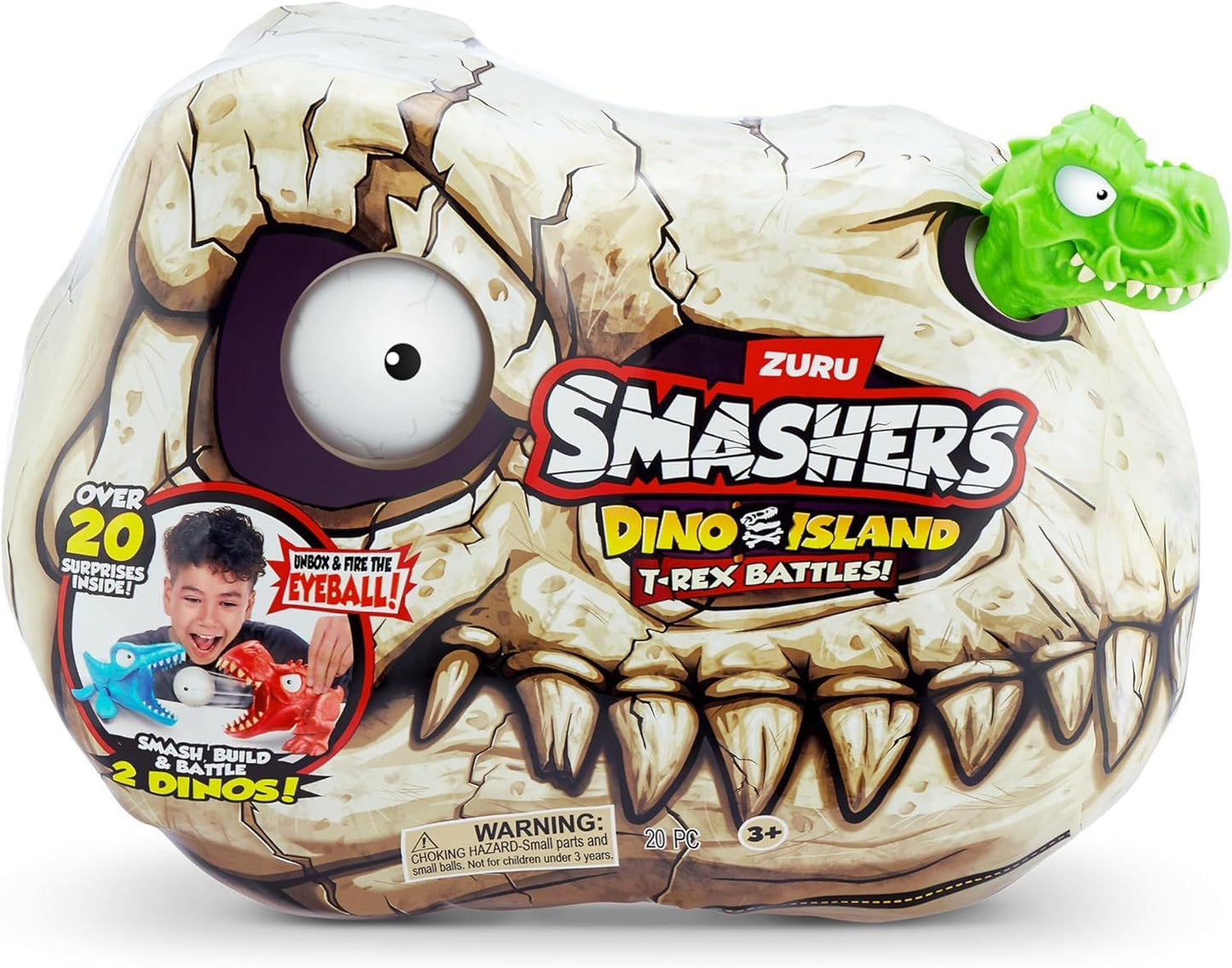 Smashers Dino Island Mini T-Rex Battle Playset