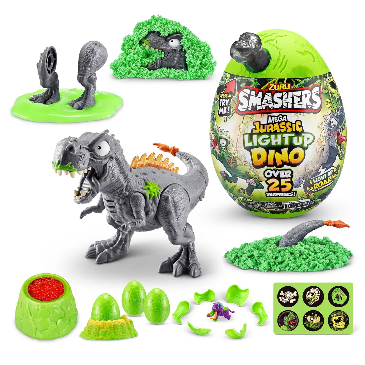 Smashers Nano Jurassic Light Up Dino Egg
