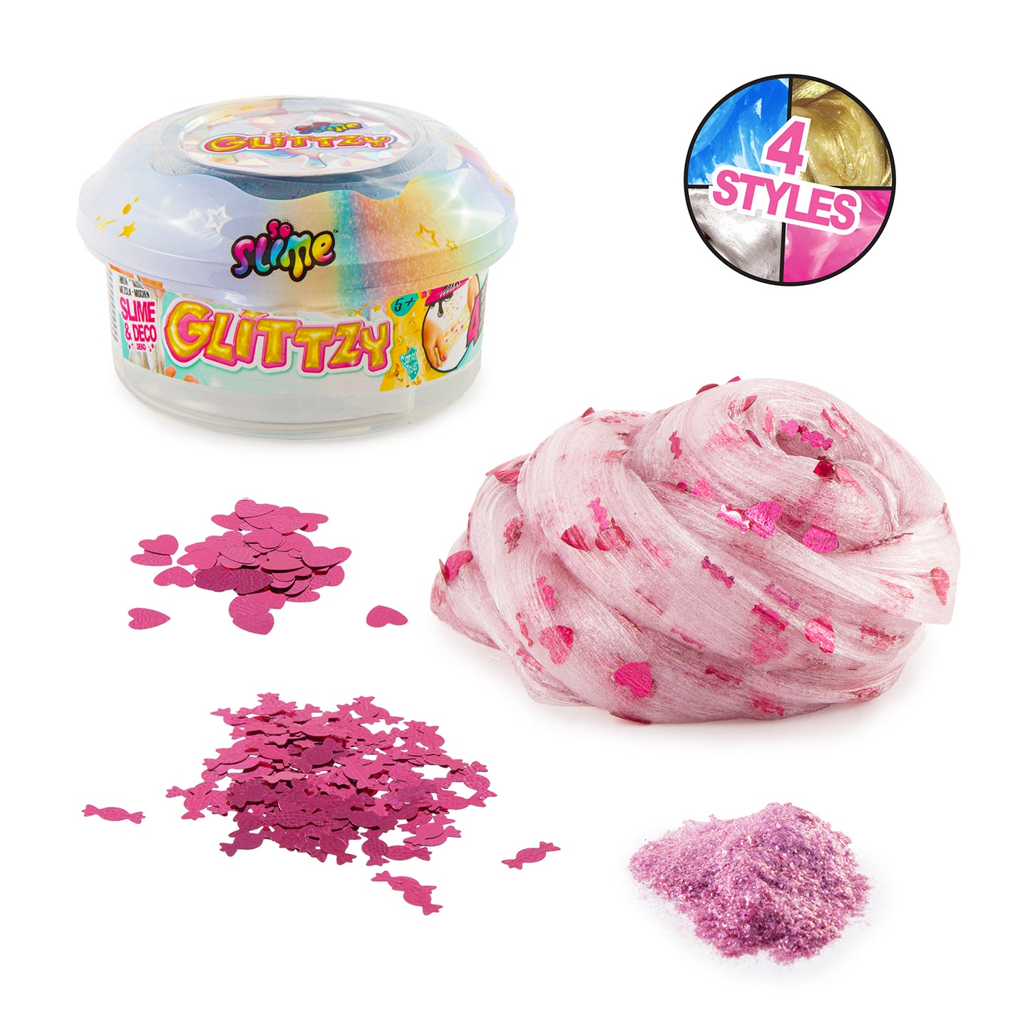 So Slime Glitzy Slime Pots Assorted