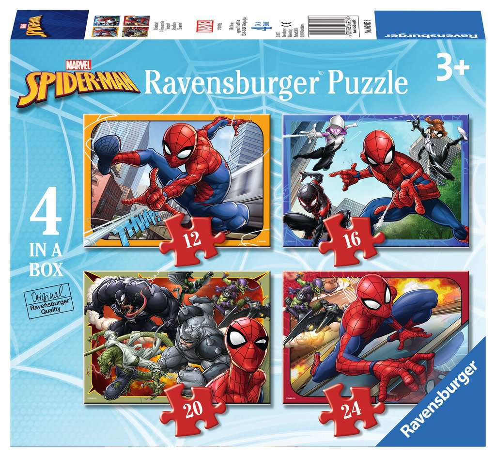 Ravensburger Spider-Man 4 In A Box Jigsaw Puzzle