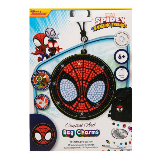 Spiderman Crystal Art Bag Charm