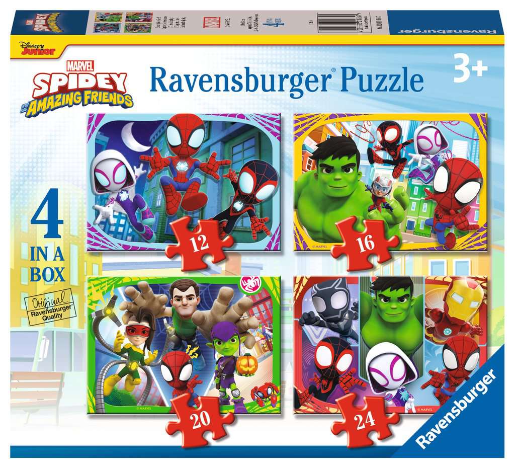 Ravensburger Spidey & Friends 4 In A Box Jigsaw Puzzle