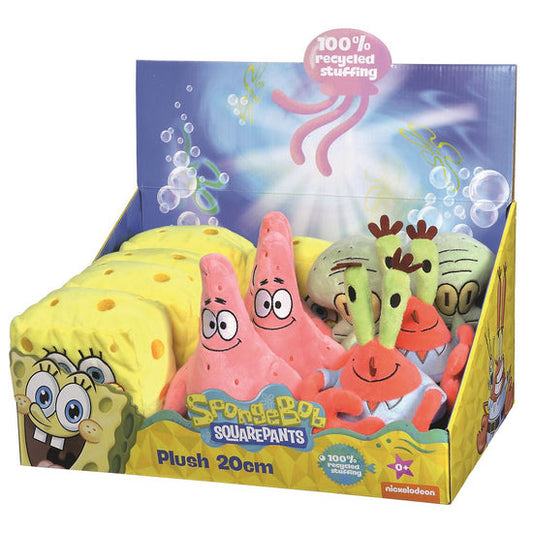 Spongebob Plush 20cm 4 Assorted