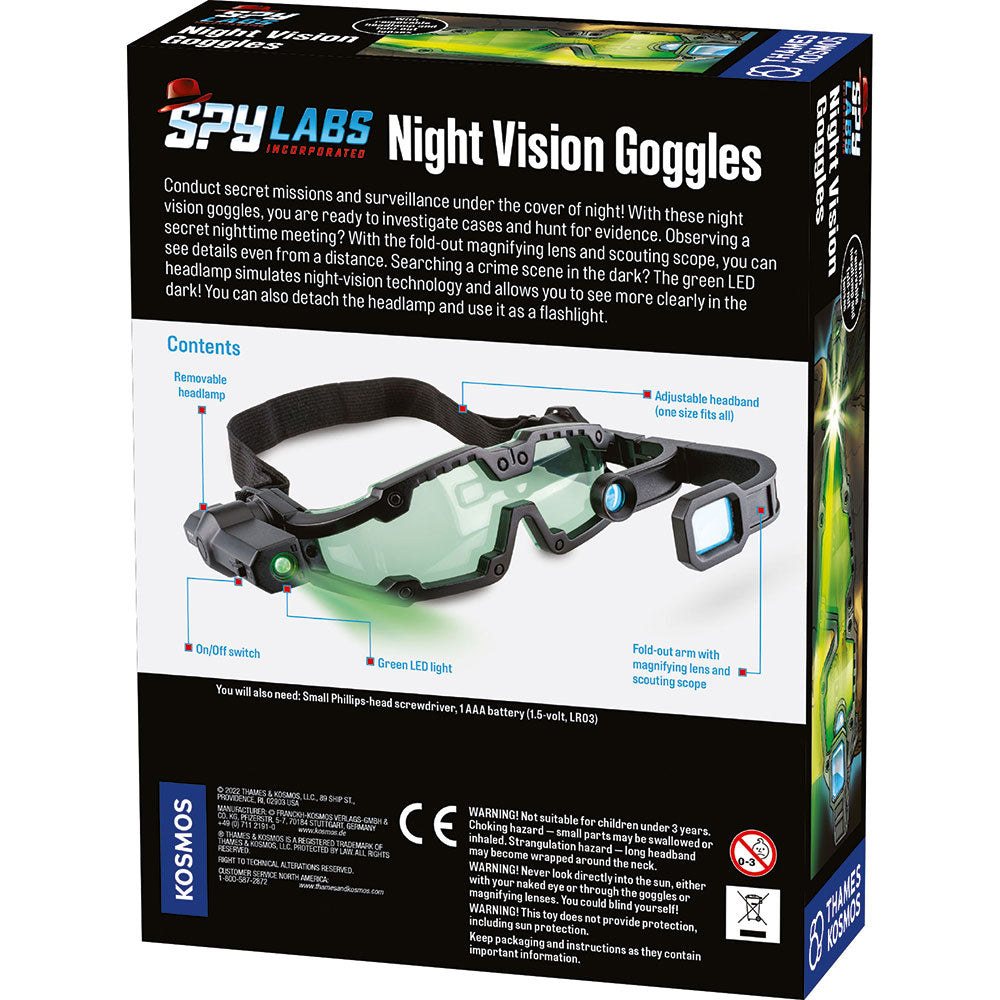 Spy Lab Night Vision Goggles