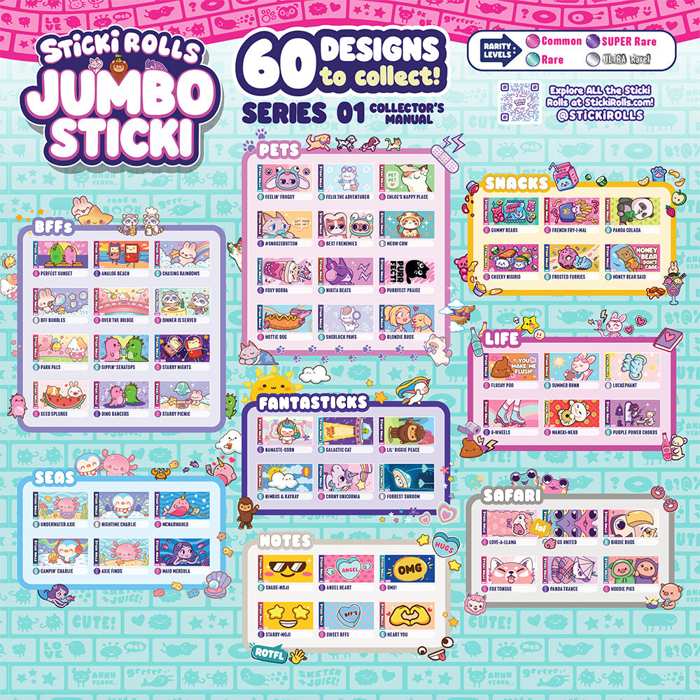 Sticki Rolls Jumbo Mystery Sticki Roll