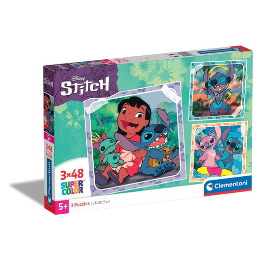 Stitch 3 x 48 Piece Jigsaw Puzzle