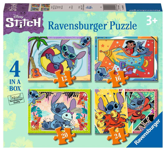 Ravensburger Disney Stitch 4 In A Box Jigsaw Puzzle