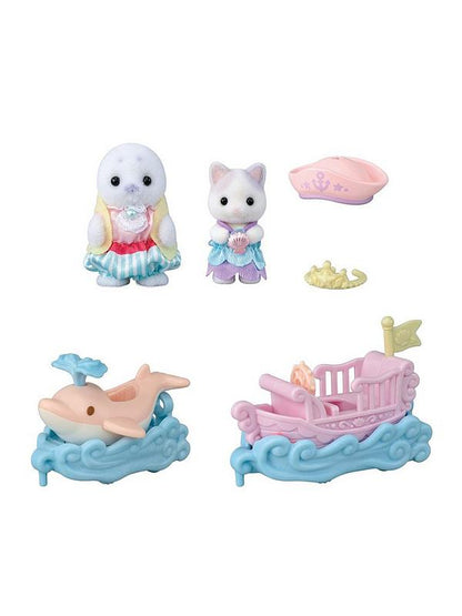 Sylvanian Families Amusement Park Ride Set - Ride The Waves