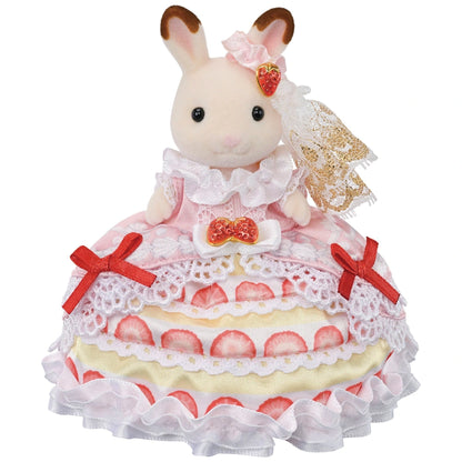 Sylvanian Families Anniversary Friends Set Freya's 40th Birthday Celebration Strawberry Cake Dress