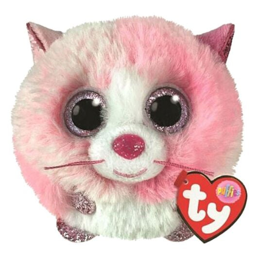 TY Tia Pink Cat Puffies
