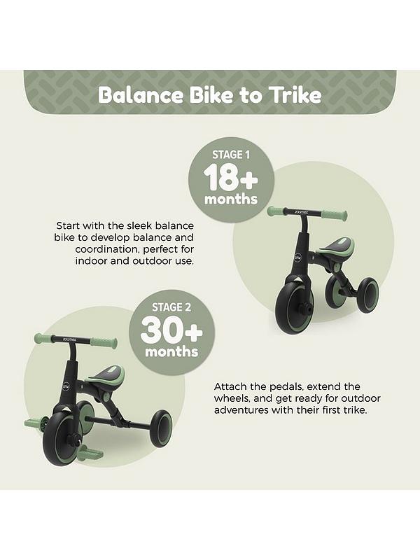 TP Zoomee Balance Bike to Trike