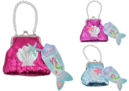 Mermaid Bag/ Purse 3 asst