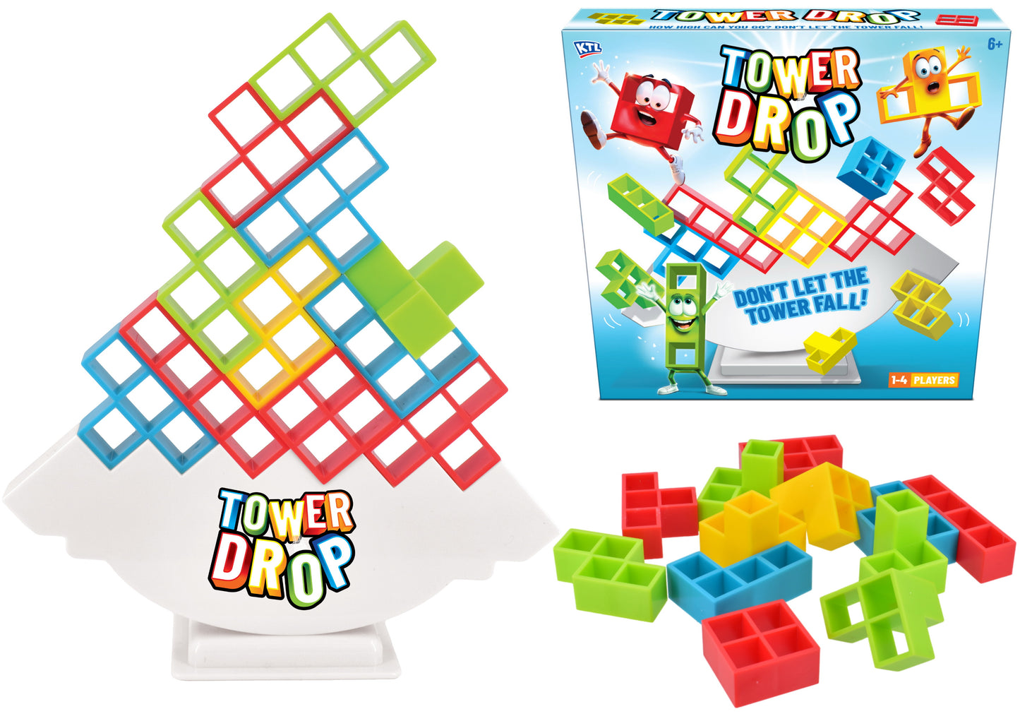 32 Piece Block Tower Balance Game