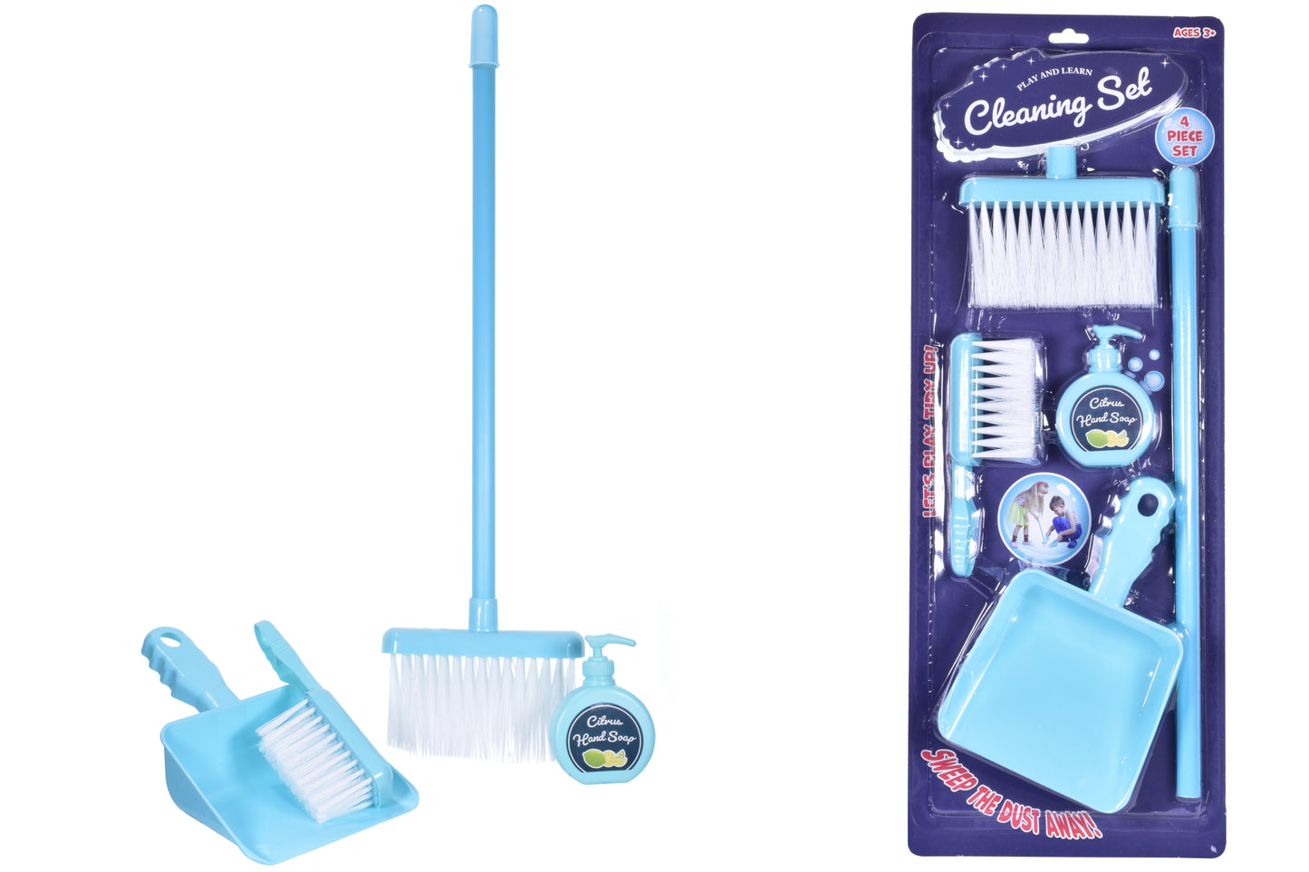 CLEANING SET 5 PCE BLUE