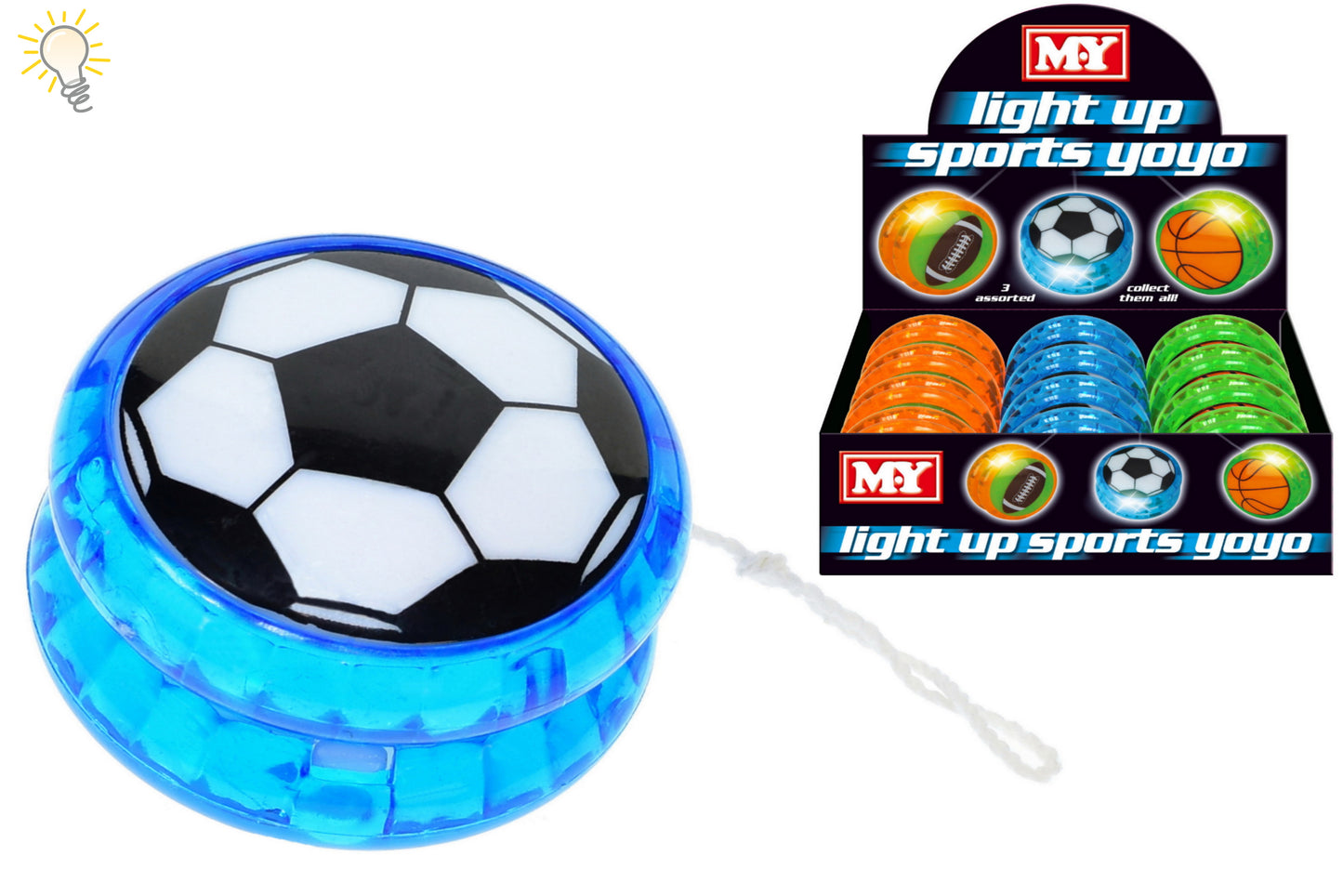 LIGHT UP YO YO SPORT ASSORTED