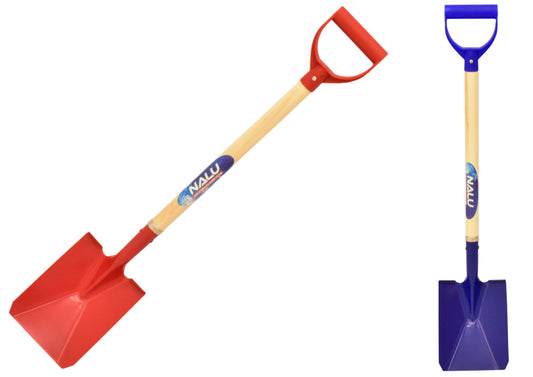 31"/78cm Metal Spade - Wood Shaft & Plastic Handle