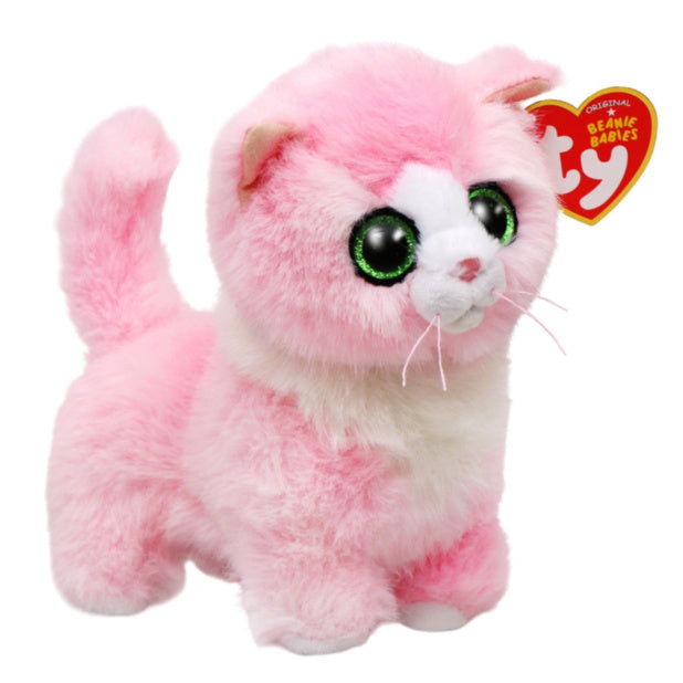 TY Lady Pink Cat Beanie Boo 15cm