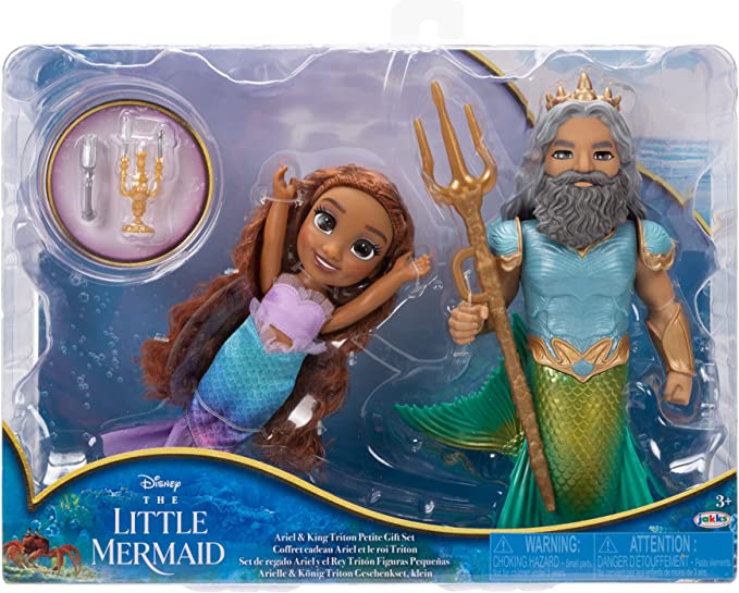 The Little Mermaid - Ariel & Triton 6" Figure Set