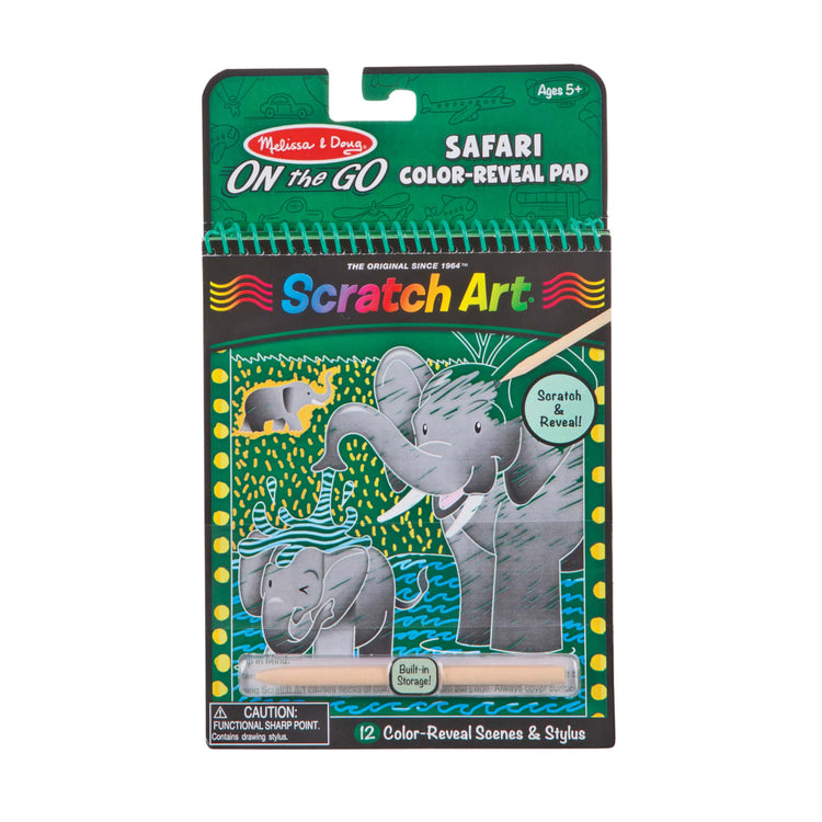 Safari On the Go Scratch Art Color Reveal Pad