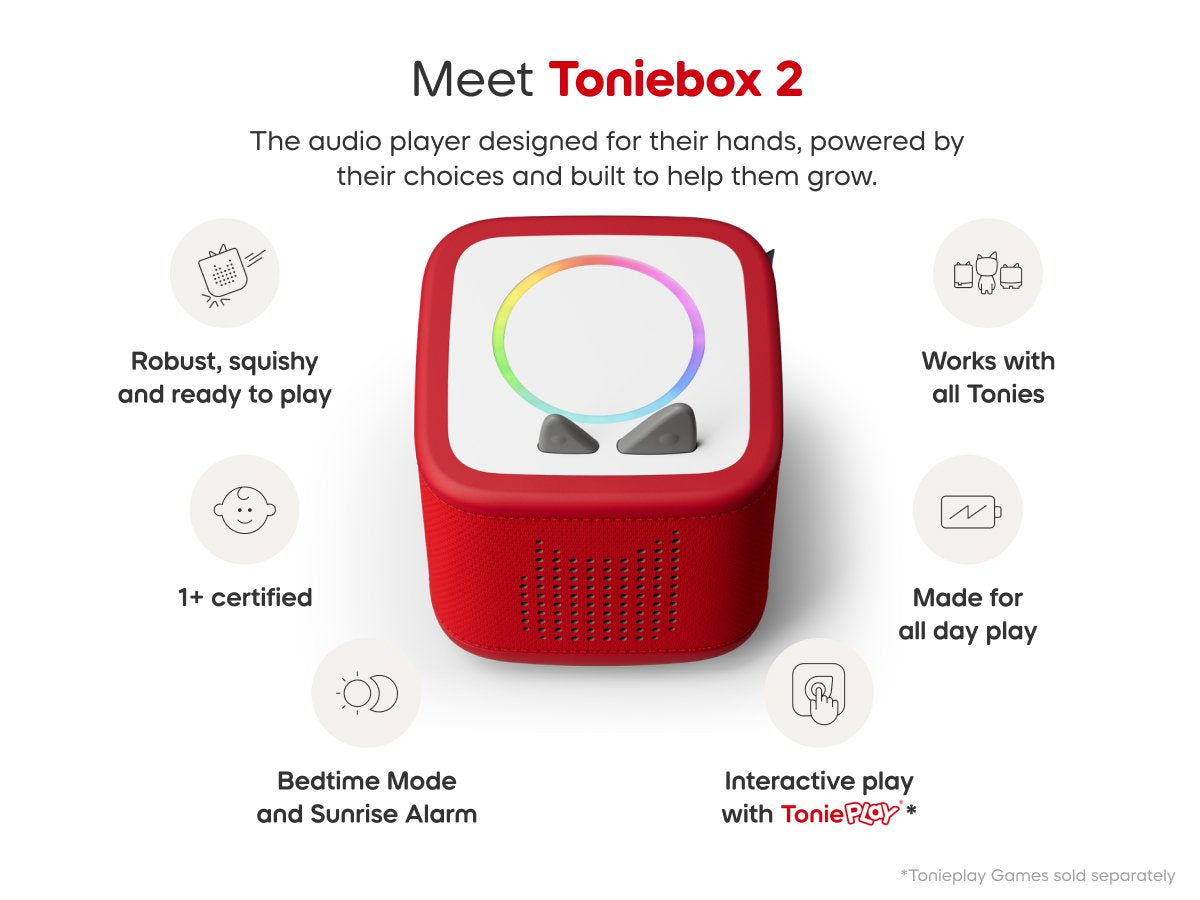 Tonies Toniebox 2 Sunset Red