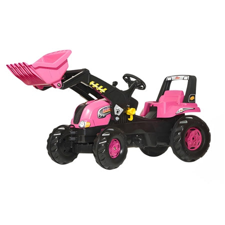 Rolly Junior - Pink Tractor with Loader and Trailer