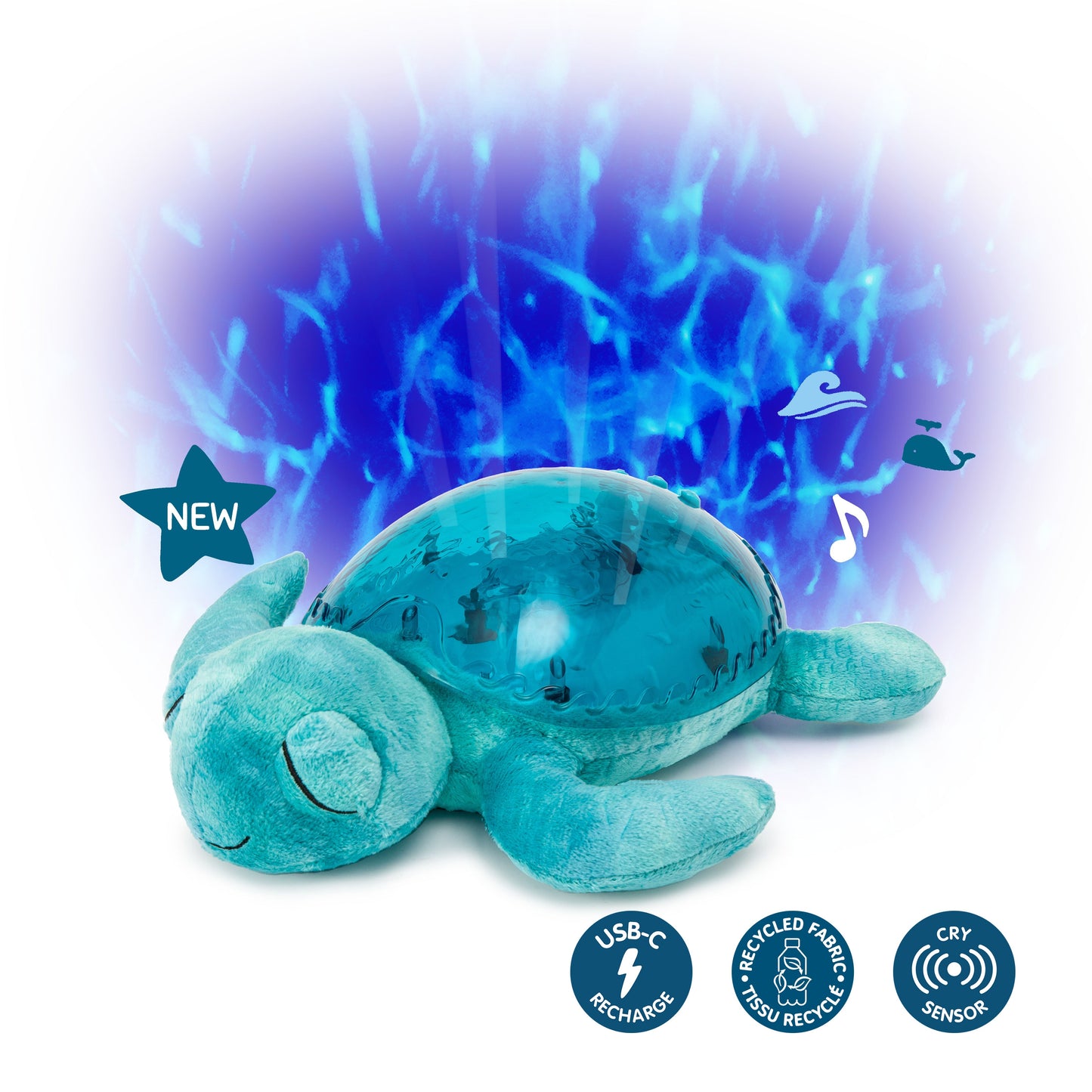 Tranquil Turtle Aqua Rechargable Nighlight & Sound Machine