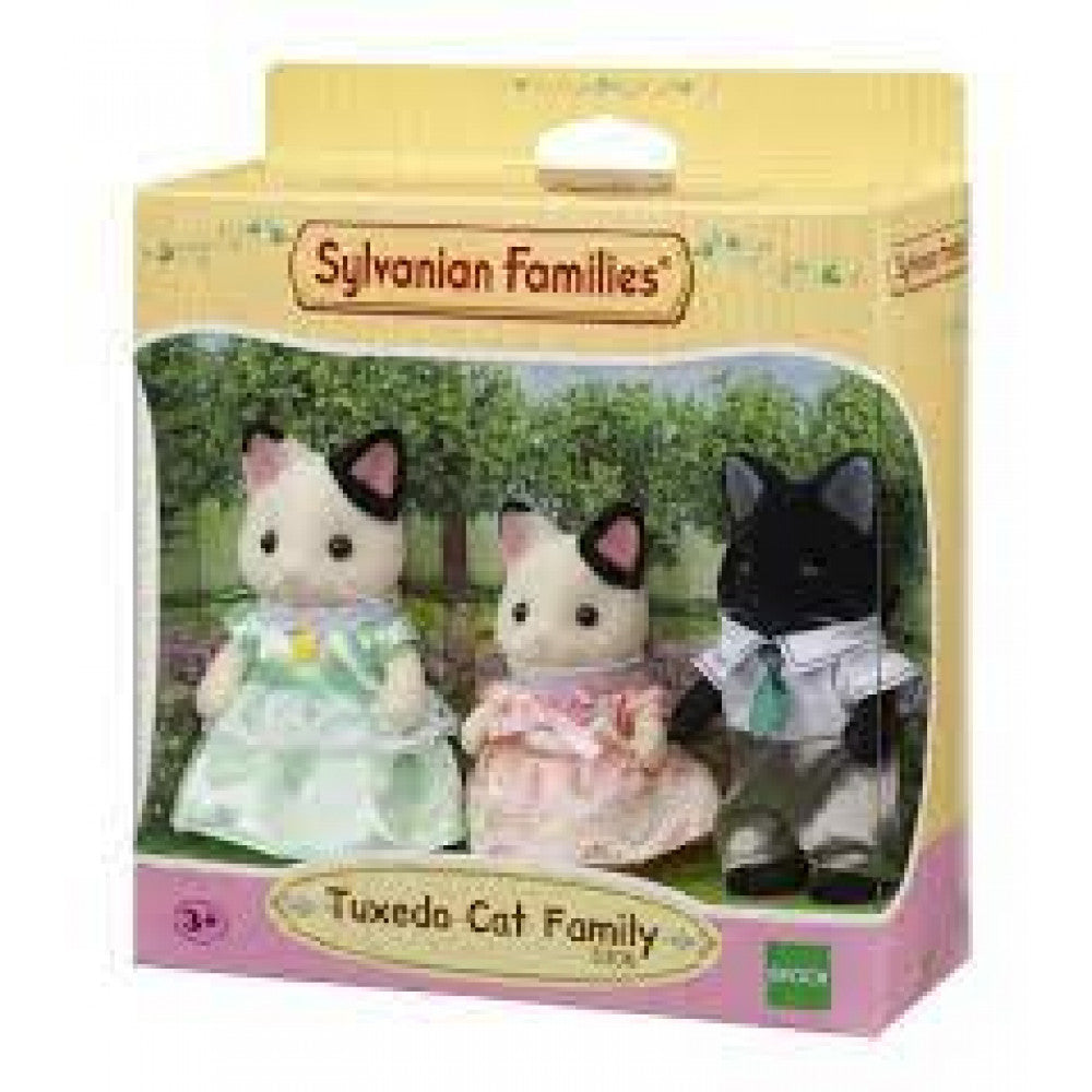 Sylvanian Families Tuxedo Cat Family 3 Pack