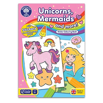 Orchard Unicorn Sticker Colouring Book