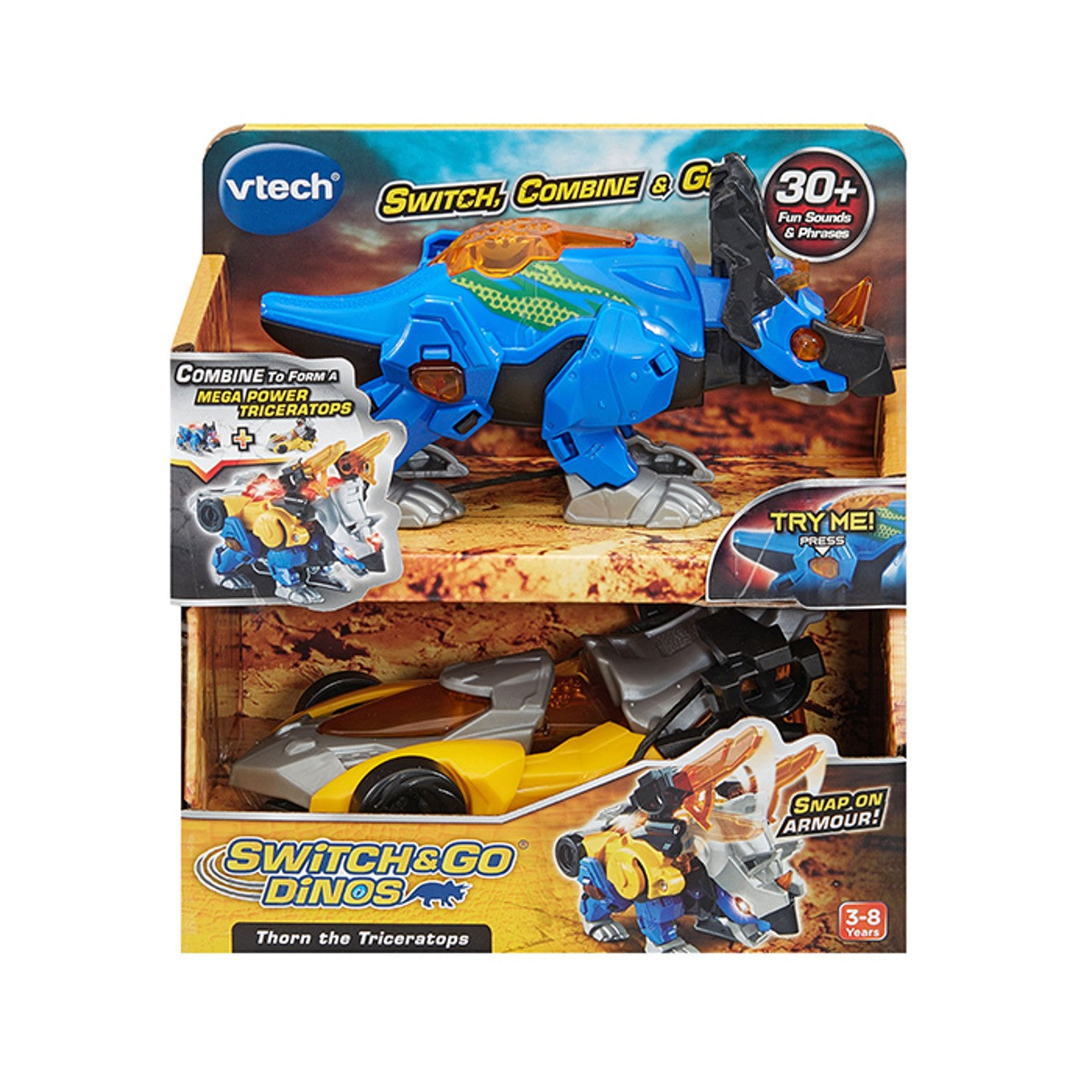 VTech Switch & Go Dinos Thorn The Triceratops