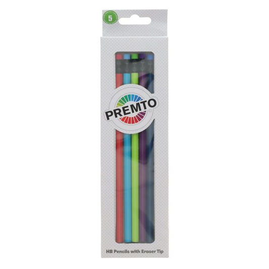 Premto Brights 5pk HB Pencils