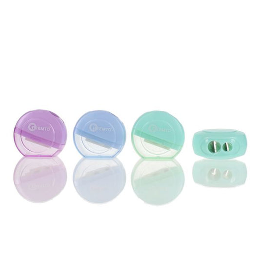 Pastel Twin Hole Sharpener Round
