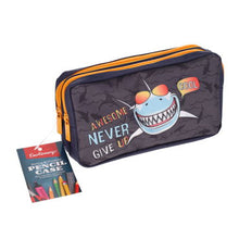 Pencil Case Shark - 2 Pocket