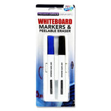 Whiteboard Eraser & 2 Markers