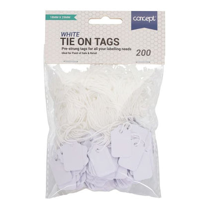 Concept 200 Strung Tags 18x29mm