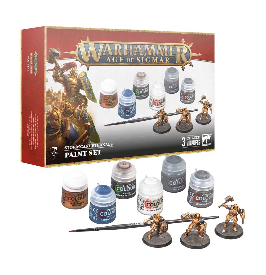 Warhammer Age Of Sigmar Stormcast Eternals + Paint Set