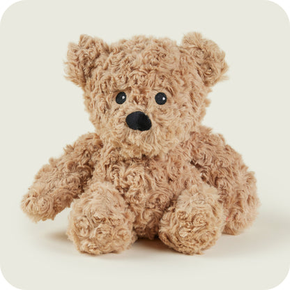 Warmies Curly Brown Bear Microwavable Plush
