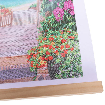 Window to Paradise Crystal Art Scroll