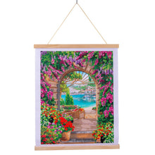 Window to Paradise Crystal Art Scroll