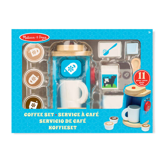 Melissa & Doug Wooden Coffee Set