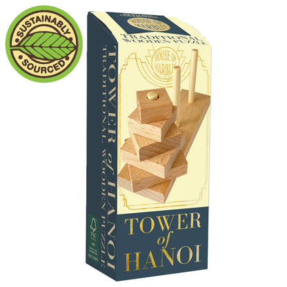 Wooden Puzzle Tower of Hanoi