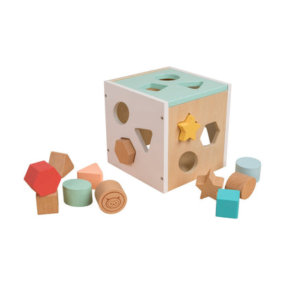 Wooden Shape Sorter Owl & Fox