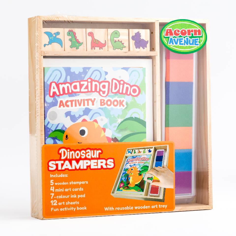 Wooden Stamper Sets Dinosaurs