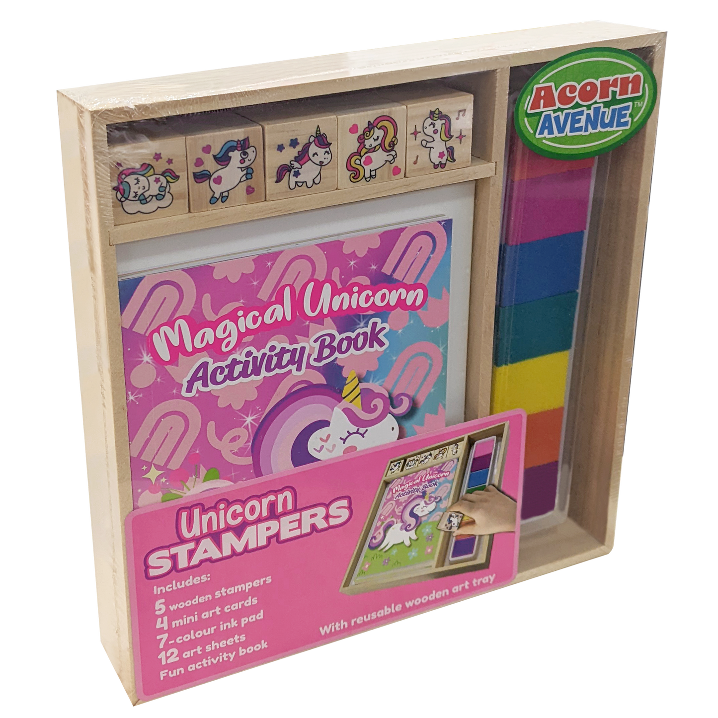 Wooden Stamper Sets Unicorns