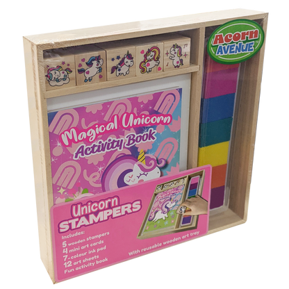 Wooden Stamper Sets Unicorns
