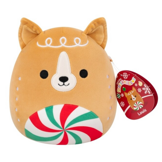 Squishmallows 7.5" Louis Gingerbread Terrier