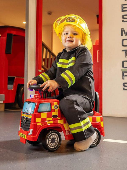 Xootz Red Mercedes Benz Fire Truck Sit n Ride