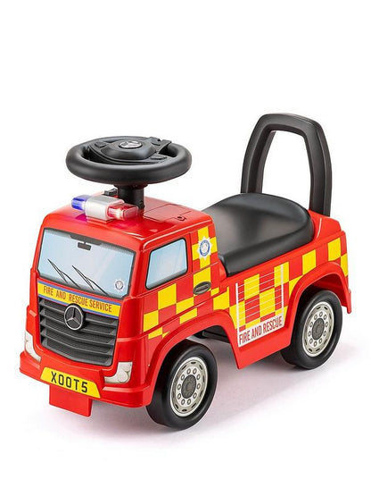 Xootz Red Mercedes Benz Fire Truck Sit n Ride